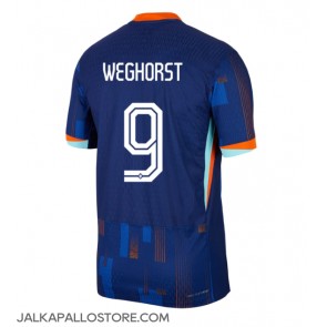 Alankomaat Wout Weghorst #9 Vieraspaita EM-Kisat 2024 Lyhythihainen